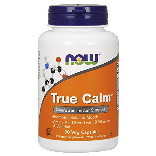 Product Cover NOW Supplements, True Calm, Amino Acid blend with B Vitamins & Valerian , 90 Veg Capsules