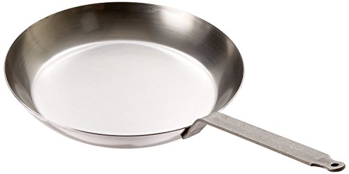 Product Cover Matfer Bourgeat 062006 Black Steel Round Frying Pan, 12 5/8-Inch, Gray