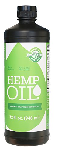 Product Cover Manitoba Harvest Hemp Seed Oil, Cold Pressed, 10g of Omegas per Serving, Non-GMO, 32 Fl Oz