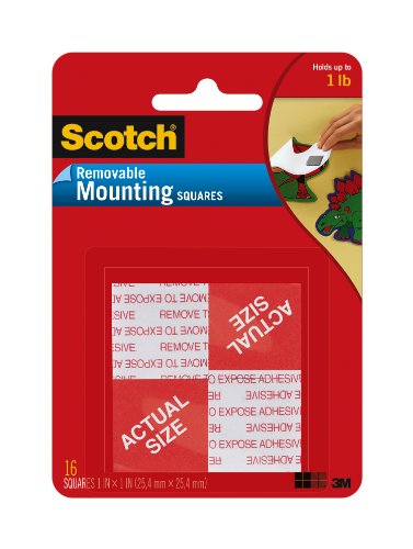 Product Cover 3M 108 Scotch Removable Mounting Squares, 1