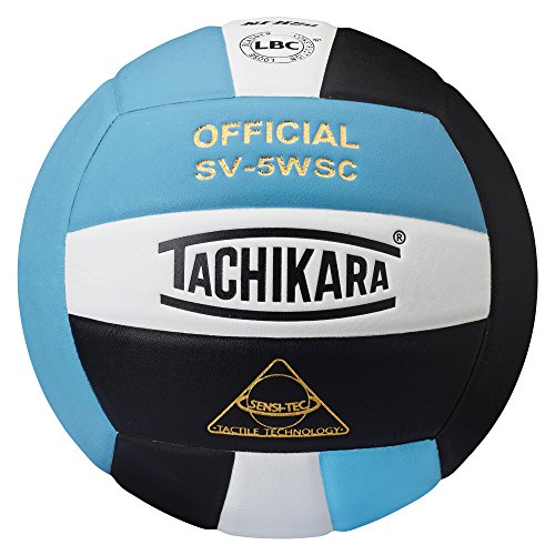 Product Cover Tachikara SV5WSC Sensi-Tec Composite High Performance Volleyball (Powder Blue/White/Black) - SV5WSC.PBWB