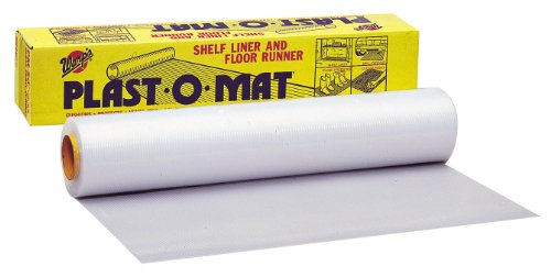 Product Cover Warp Brothers PM-50 Clear Plast-O-Mat Ribbed Flooring Runner Roll, 30-Inch by 50-Foot