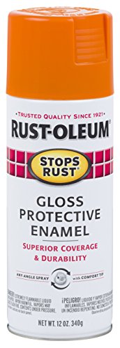 Product Cover Rust-Oleum 214084 Stops Rust Spray Paint, 12-Ounce, Gloss Orange