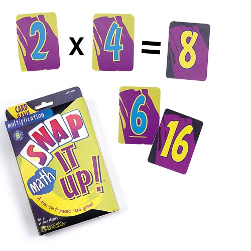 Product Cover Learning Resources Snap It Up Math Card Game Multiplication