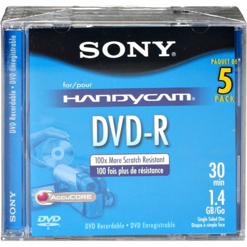 Product Cover Sony 8cm DVD-R with Hangtab 5 Pack