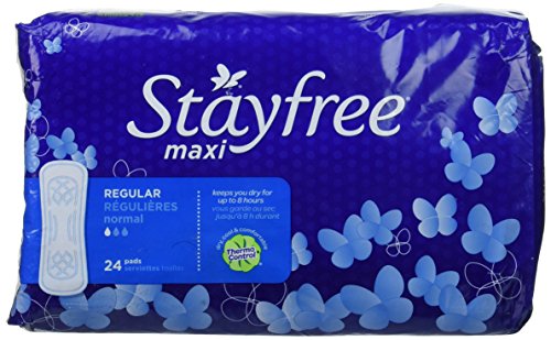 Product Cover Stayfree Regular Maxi Pads, Regular Protection, 24 pads (Pack of 2)