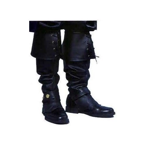 Product Cover Deluxe Black Vinyl Boot Tops Costume Accessory