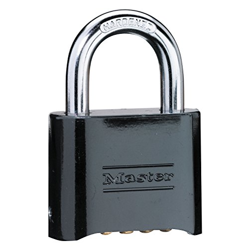 Product Cover Master Lock 178D Locker Lock Set Your Own Combination Padlock, 1 Pack, Black