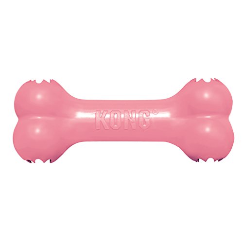 Product Cover KONG - Puppy Goodie Boneª - Teething Rubber, Treat Dispensing Dog Toy - For Small Puppies (Assorted Colors)