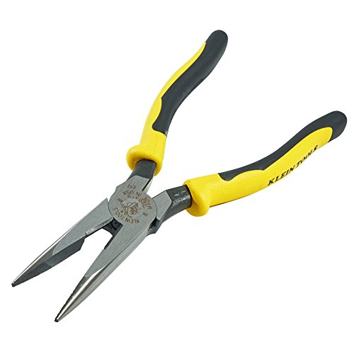 Product Cover Klein Tools J203-8 Journeyman Heavy-Duty Side-Cutting Long-Nose Pliers, 8-Inch
