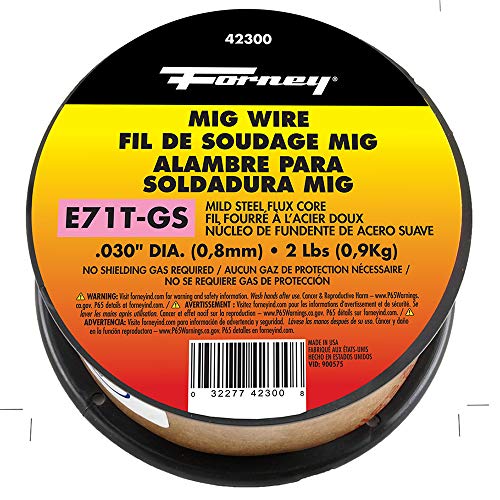 Product Cover Forney 42300 Flux Core Mig Wire, Mild Steel E71TGS.030-Diameter, 2-Pound Spool