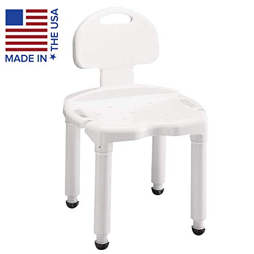 Product Cover Carex Bath Seat And Shower Chair With Back For Seniors, Elderly, Disabled, Handicap, and Injured Persons, Supports Up To 400lbs