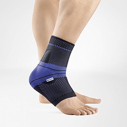 Product Cover Bauerfeind - MalleoTrain - Ankle Support Brace - Helps Stabilize The Ankle Muscles and Joints for Injury Healing and Pain Relief - Left Foot - Size 5 - Color Black