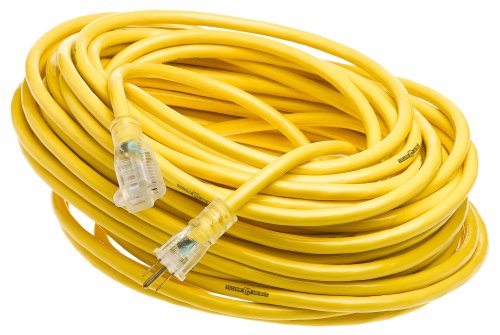 Product Cover Yellow Jacket GIDDS-283429 2885 Contractor Extension Cord with Lighted Ends, 100 Foot