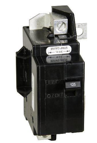 Product Cover Square D by Schneider Electric QOM125VHCP QOM1 Frame Size 125-Amp Main Breaker for QO