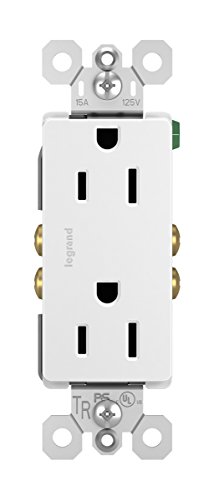 Product Cover Legrand - Pass & Seymour radiant 885TRWCC12 Tamper-Resistant 15 Amp Duplex Outlet, White