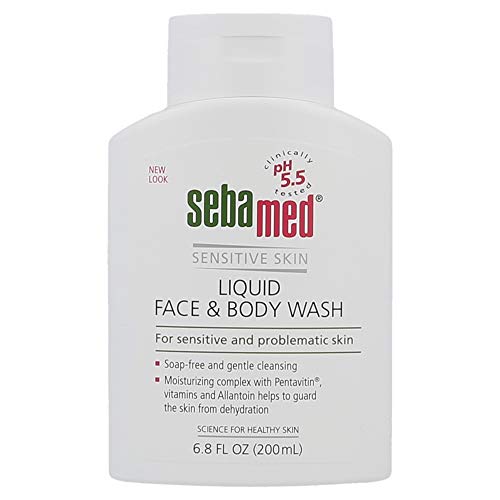 Product Cover Sebamed Paraben-Free Face and Body Wash for Sensitive and Delicate Skin pH 5.5 Ultra Mild Dermatologist Recommended Cleanser 6.8 Fluid Ounces (200mL)