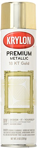 Product Cover Krylon K01000A07 Premium Metallic Spray Paint, 18K Gold  - 8oz