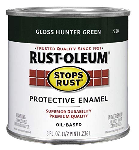 Product Cover Rust-Oleum 7738730 1/2-Pint 8-Ounce Protective Enamel, Gloss Hunter Green