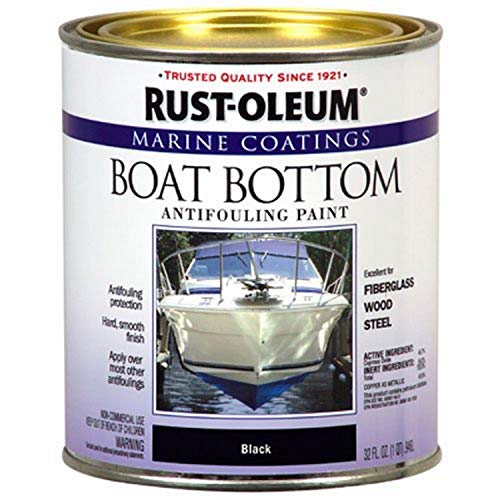Product Cover Rust-Oleum Not Available 207012 Marine Flat Boat Bottom Antifouling Paint, 1-Quart, Black