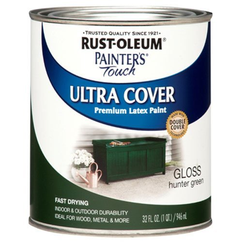Product Cover Rust-Oleum 1938502 Painters Touch Latex, 1-Quart, Hunter Green