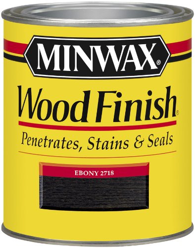 Product Cover Minwax 227184444  Wood Finish Penetrating Interior Wood Stain, 1/2 pint, Ebony