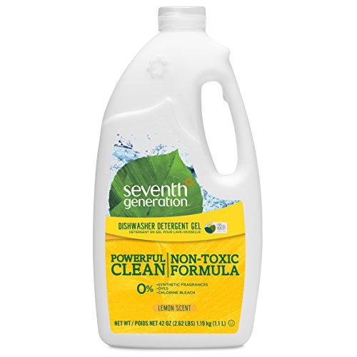 Product Cover Seventh Generation Dishwasher Detergent Gel Soap, Lemon Scent, 42 Oz. Bottles, Pack of 6, (Packaging May Vary)