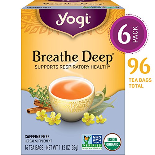 Product Cover Yogi Tea - Breathe Deep - Supports Respiratory Health - 6 Pack, 96 Tea Bags Total