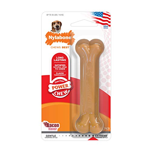 Product Cover Nylabone Dura Chew Wolf Bacon Flavored Bone Dog Chew Toy