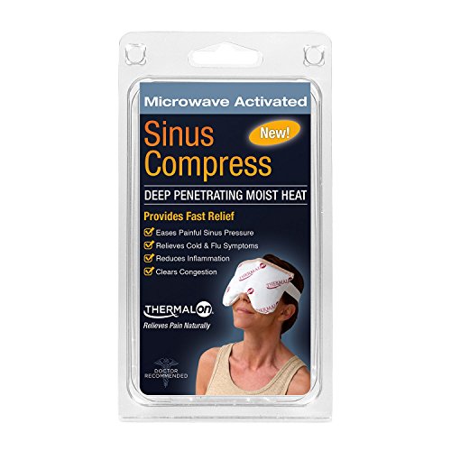 Product Cover Thermalon Microwave Activated Moist Heat-Cold Sinus Mask for Sinus Pressure, Headaches, TMJ, 5.5