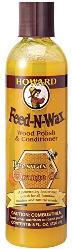Product Cover Howard Products FW0008 Wood Polish & Conditioner, 8 oz, Orange