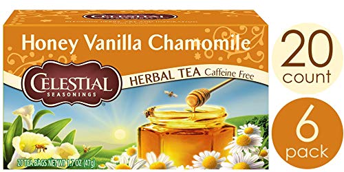 Product Cover Honey Vanilla Chamomile , 20 Count (Pack of 6) : Celestial Seasonings Herbal Tea, Honey Vanilla Chamomile, 20 Count (Pack of 6)