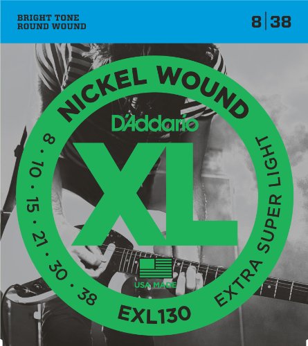 Product Cover D'Addario EXL130 Nickel Wound 8-38 Extra Super Light Electric Guitar Strings