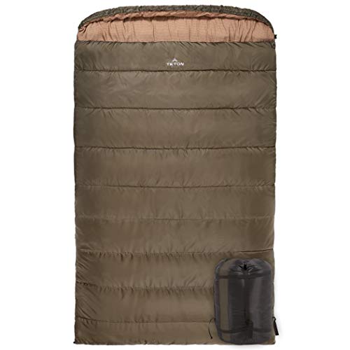 Product Cover TETON Sports Mammoth 0F Queen-Size Double Sleeping Bag; Warm and Comfortable for Family Camping