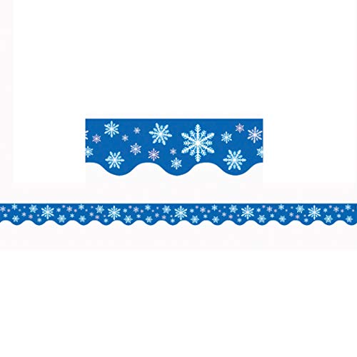 Product Cover Teacher Created Resources Snowflakes Border Trim, Multi Color (4139)