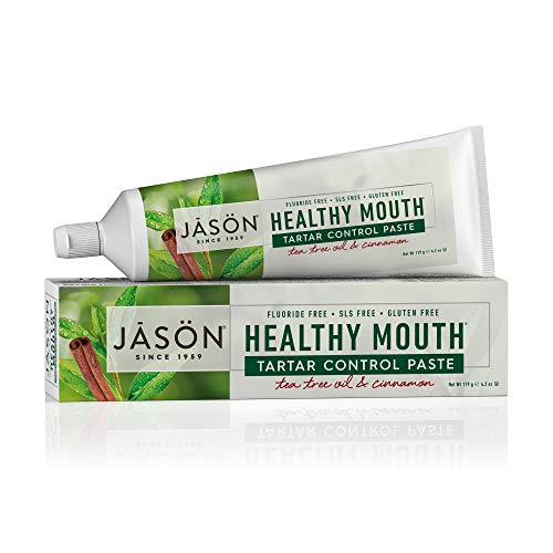 Product Cover JASON Healthy Mouth Tartar Control Paste, Tea Tree Oil and Cinnamon, 4.2 Ounce (Pack of 1)