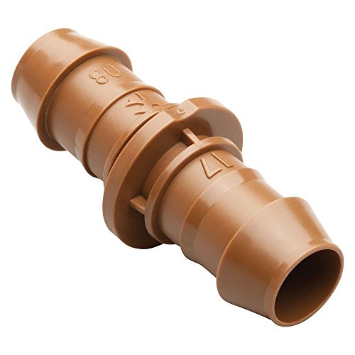 Product Cover Rain Bird BC50/4PKS Drip Irrigation Universal Barbed Coupling Fitting, Fits All Sizes of 5/8