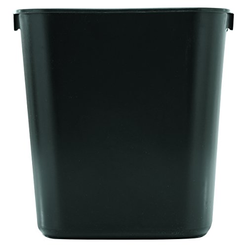 Product Cover Rubbermaid Commercial Products Fg295500Bla Plastic Resin Deskside Wastebasket, 3.5 Gallon/13 Quart, Black