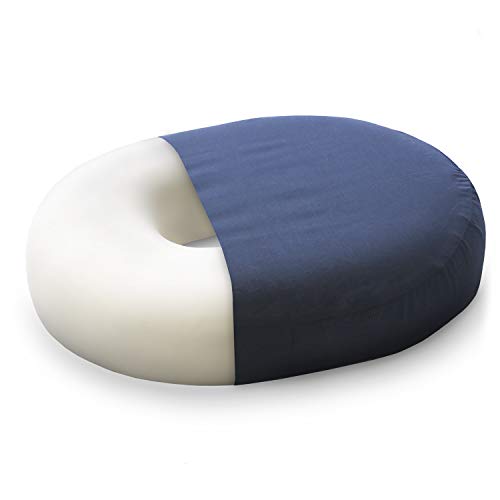 Product Cover DMI Donut Seat Cushion All-Day Comfort Pillow for Hemorrhoids, Prostate, Pregnancy, Post Natal Pain Relief, Surgery, 16 inch
