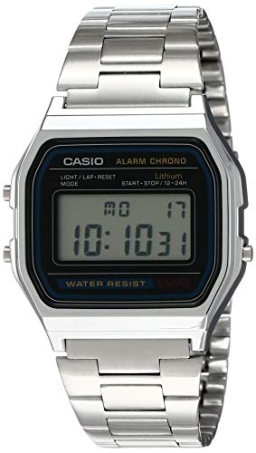 Product Cover Casio Men's  A158WA-1DF Stainless Steel Digital Watch