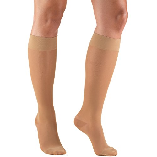 Product Cover Truform Compression Stockings, 15-20 mmHg, Sheer, Knee High, Beige, X-Large