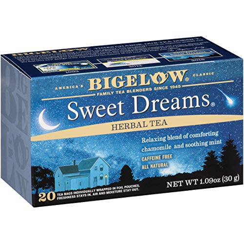 Product Cover Bigelow Sweet Dreams Herbal Tea 20 Bags (Pack of 6), 120 Tea Bags Total.  Caffeine-Free Individual Herbal Tisane Bags, for Hot Tea or Iced Tea, Drink Plain or Sweetened with Honey or Sugar