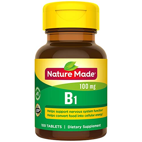 Product Cover Nature Made Vitamin B1 100 mg Tablets, 100 Count for Metabolic Health† (Packaging May Vary)