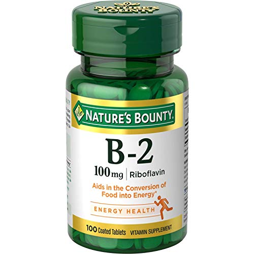 Product Cover Nature's Bounty Vitamin B-2 100 mg Supplement Tablets