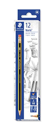 Product Cover Staedtler Noris 122-HB Pencils Rubber-Tipped HB (2) Degree - Box of 12
