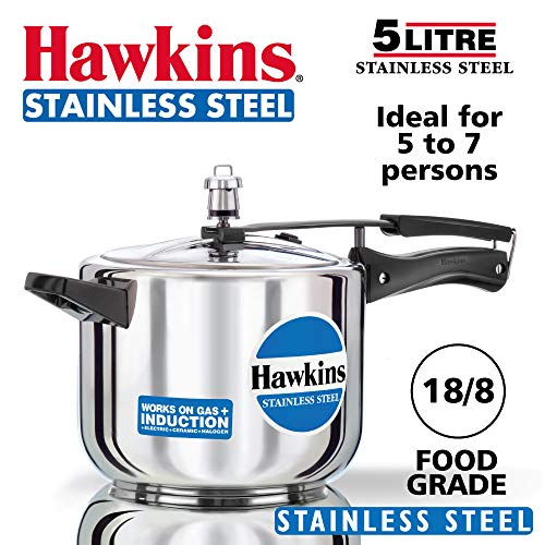 Product Cover Hawkins B30 Pressure cooker, 5 Liter, Silver