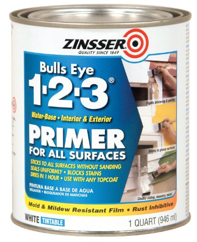 Product Cover Rust-Oleum 2004 Zinsser Bulls Eye 1-2-3 Primer, 1 Quart, 946 ml, White