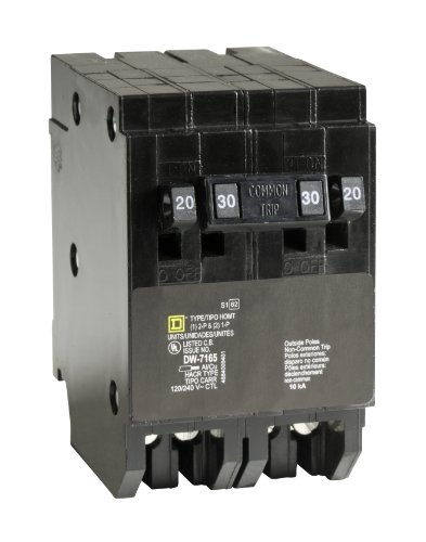 Product Cover Square D by Schneider Electric HOMT2020230CP Square D Homeline, Double Pole Combination Tandem Circuit Breaker