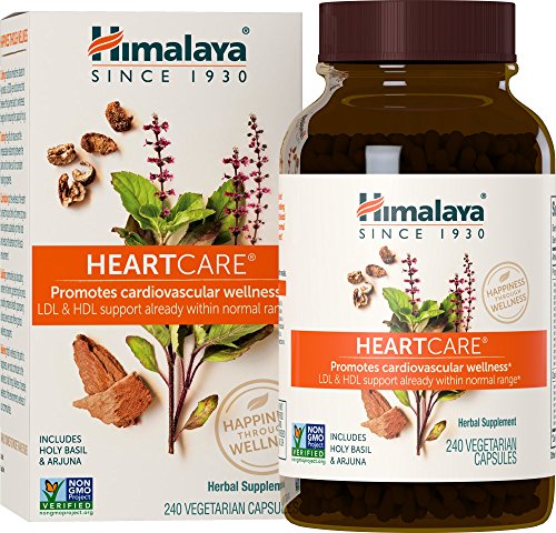 Product Cover Himalaya HeartCare with Holy Basil & Arjuna for Cardiovascular Wellness and Heart Health Support 720mg, 240 Capsules, 2 Month Supply