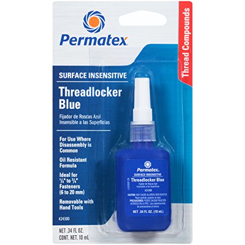 Product Cover Permatex 24300 Surface Insensitive Threadlocker Blue, 0.34 oz.